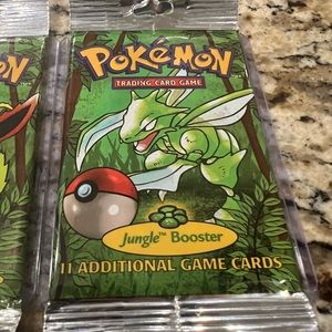 Sealed New - 1999 POKEMON UNLIMITED BOOSTER PACK SCYTHER ART